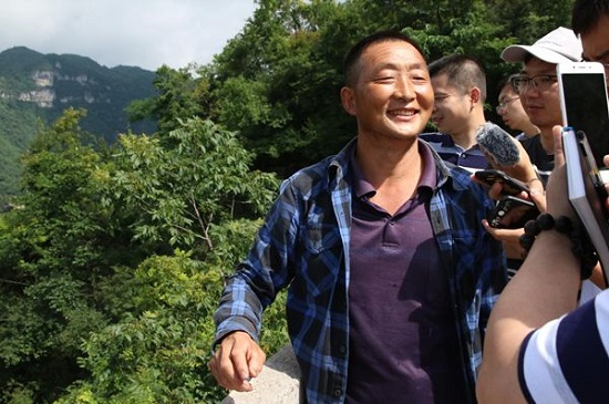 Qiyun Peng, the owner of Mountaintop Rice Field in Zhangjiajie