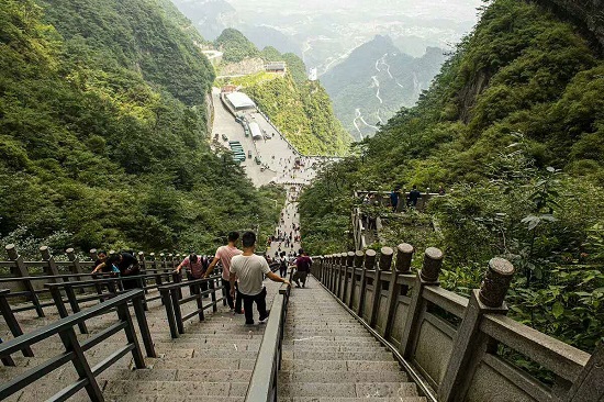 Zhangjiajie Tianmen Mountain Stairway to Heaven with 999 Steps