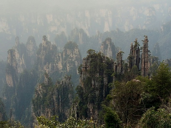 Stone Pillar Forest in Tianzi Mountain Nature Reserve