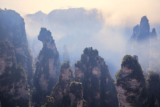 The Enchanting Stage in Yuanjiajie Scenic Area