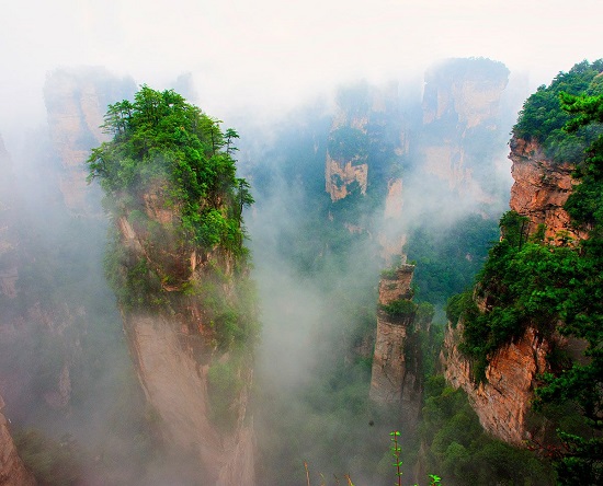 The Avatar Mountain in Yuanjiajie Scenic Area